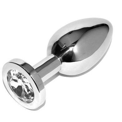METAL HARD - ANAL PLUG DIAMOND TRANSPARENT SMALL 5.71CM METAL HARD NOCTURNA DESIRES