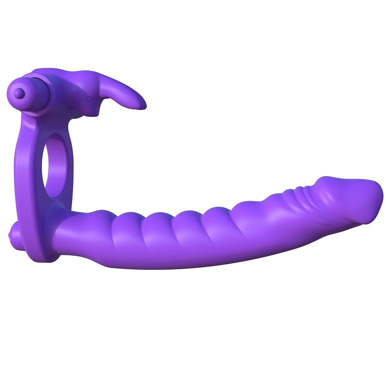 FANTASY C-RINGZ - SILICONE DOUBLE VIBRATOR RABBIT FANTASY C-RINGZ NOCTURNA DESIRES