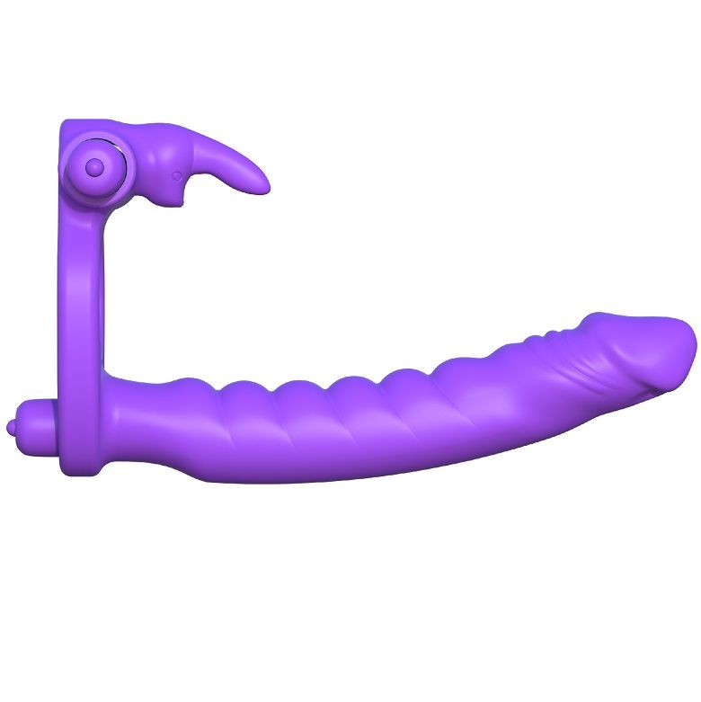 FANTASY C-RINGZ - SILICONE DOUBLE VIBRATOR RABBIT FANTASY C-RINGZ NOCTURNA DESIRES