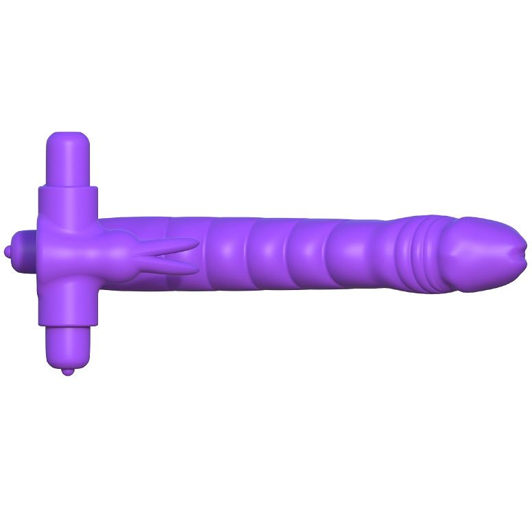 FANTASY C-RINGZ - SILICONE DOUBLE VIBRATOR RABBIT FANTASY C-RINGZ NOCTURNA DESIRES