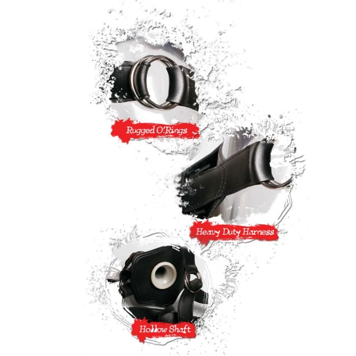 FETISH FANTASY EXTREME - HOLLOW STRAP-ON BLACK FETISH FANTASY EXTREME NOCTURNA DESIRES