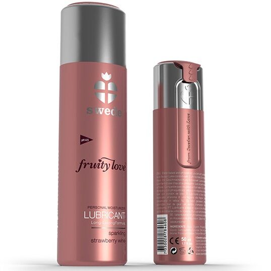 SWEDE - FRUITY LOVE LUBRICANT SPARKLING STRAWBERRY WINE 100 ML SWEDE NOCTURNA DESIRES