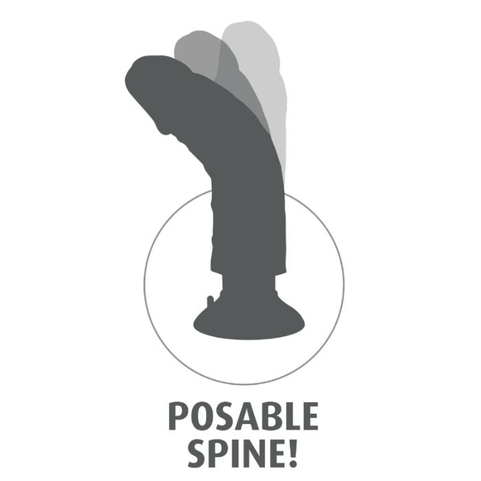 KING COCK - 23 CM VIBRATING COCK WITH BALLS BLACK - NOCTURNA DESIRES
