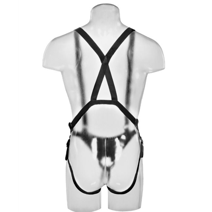 KING COCK - 30.5 CM HOLLOW STRAP-ON SUSPENDER SYSTEM - FLESH KING COCK NOCTURNA DESIRES