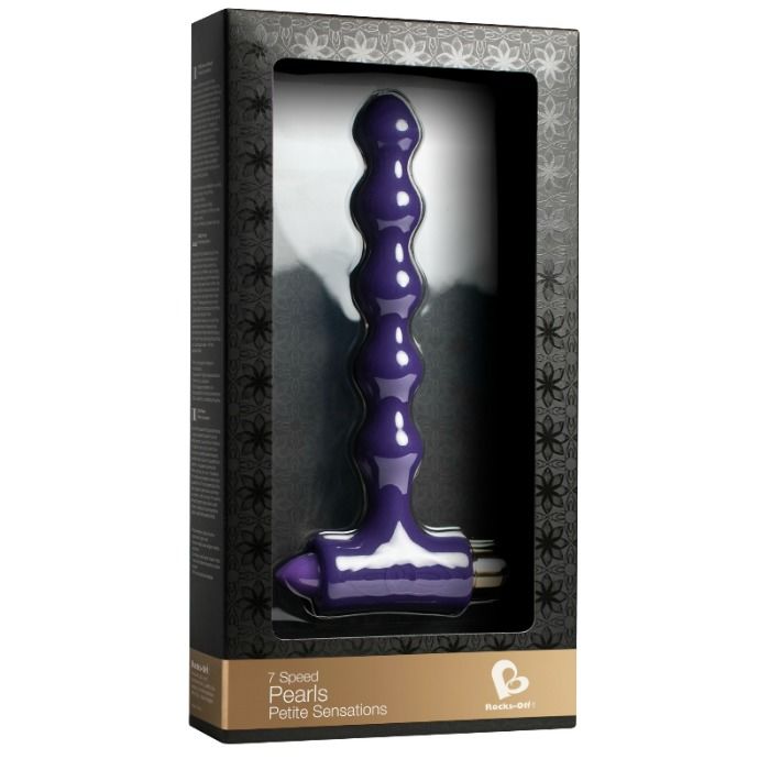 ROCKS-OFF - ANAL PLUG WITH VIBRATION AND RIVERLES PETITE SENSATIONS PEARLS ROCKS-OFF NOCTURNA DESIRES