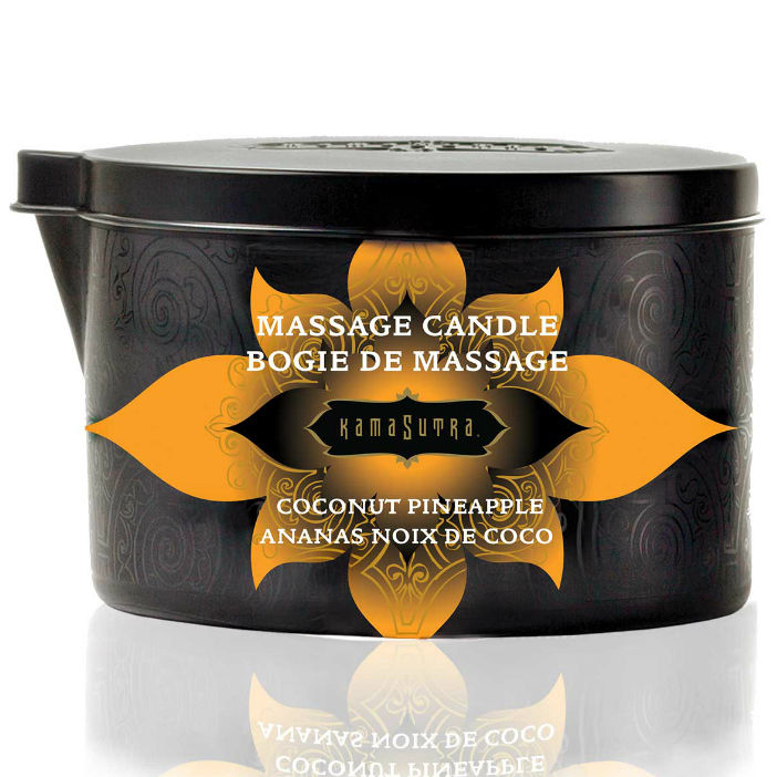 KAMASUTRA - COCONUT AND PINEAPPLE MASSAGE CANDLE 170GR KAMASUTRA COSMETICS NOCTURNA DESIRES