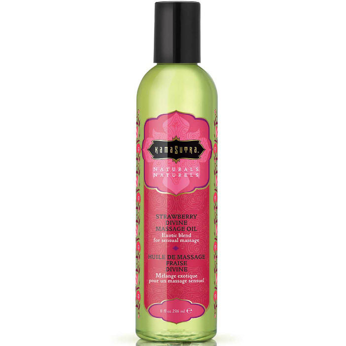 KAMASUTRA - NATURALS DIVINE STRAWBERRY MASSAGE OIL 236ML KAMASUTRA COSMETICS NOCTURNA DESIRES