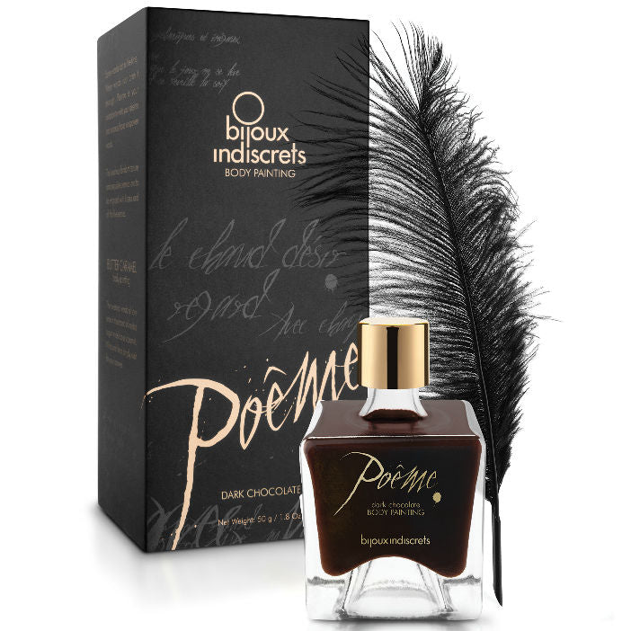 BIJOUX - POEME EDIBLE PAINT BLACK CHOCOLATE 50 GR - NOCTURNA DESIRES