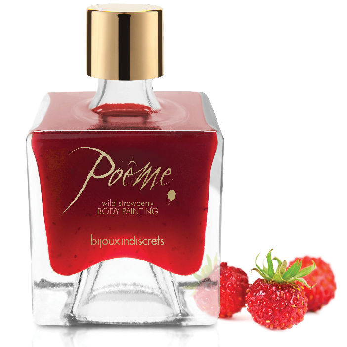 BIJOUX - POEME EDIBLE PAINT WILD STRAWBERRY 50 GR - NOCTURNA DESIRES