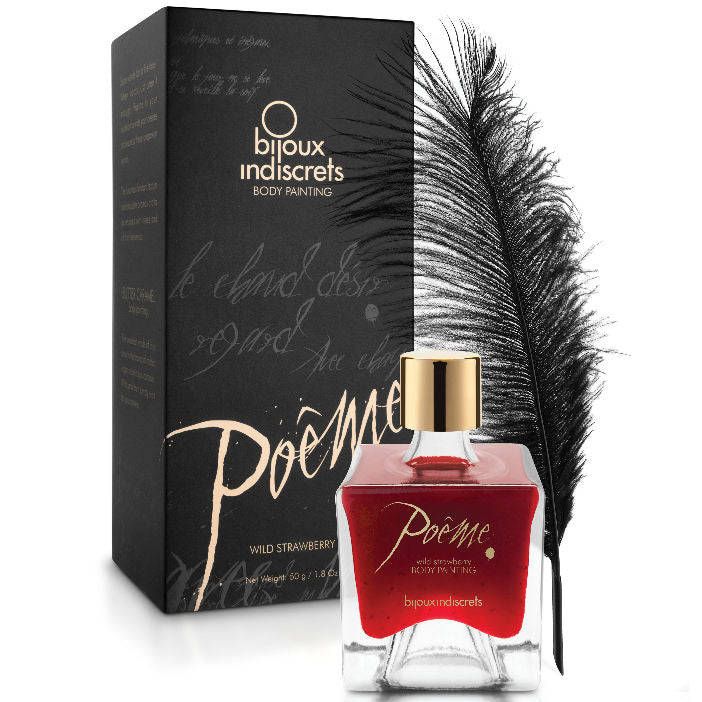 BIJOUX - POEME EDIBLE PAINT WILD STRAWBERRY 50 GR - NOCTURNA DESIRES