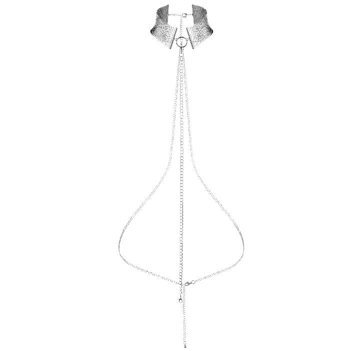 BIJOUX - DÉSIR MÉTALLIQUE SILVER METALLIC NECKLACE BIJOUX DESIRE METALLIQUE NOCTURNA DESIRES