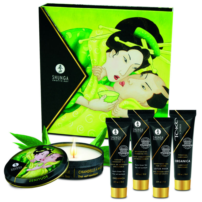 SHUNGA - SECRET GEISHA ORGANIC GREEN TEA KIT SHUNGA KITS NOCTURNA DESIRES