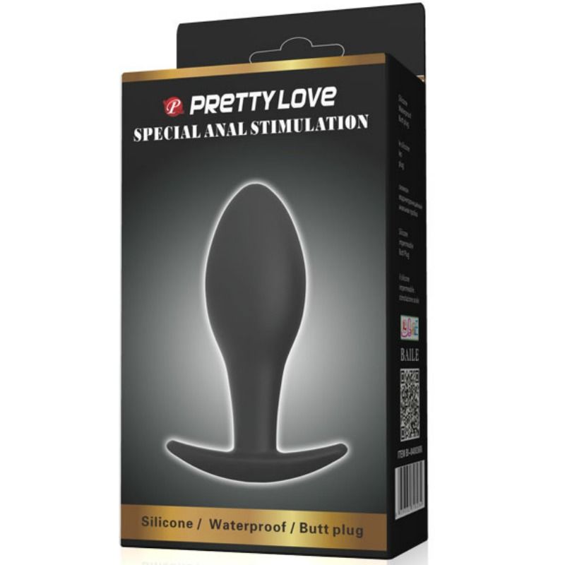 PRETTY LOVE - ANAL PLUG SILICONE ANCHOR 8.5 CM BLACK PRETTY LOVE PARTY UP NOCTURNA DESIRES