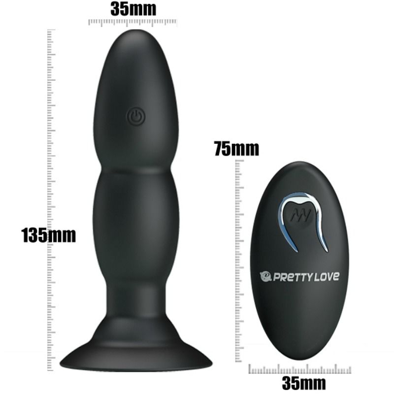 PRETTY LOVE - PLUG VIBRATOR AND ROTATION BY REMOTE CONTROL PRETTY LOVE BOTTOM NOCTURNA DESIRES