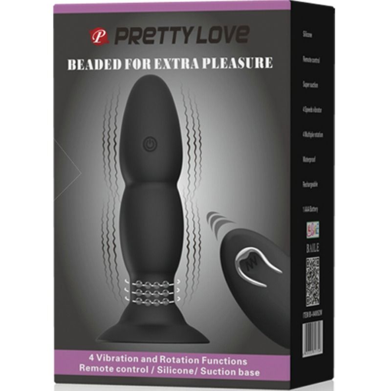 PRETTY LOVE - PLUG VIBRATOR AND ROTATION BY REMOTE CONTROL PRETTY LOVE BOTTOM NOCTURNA DESIRES