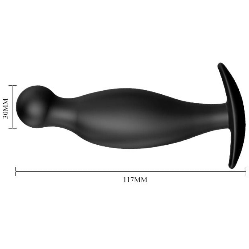 PRETTY LOVE - SILICONE ANAL PLUG 11.7 CM BLACK PRETTY LOVE BOTTOM NOCTURNA DESIRES