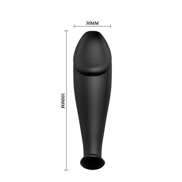 PRETTY LOVE - SILICONE ANAL PLUG PENIS FORM AND 12 VIBRATION MODES BLACK PRETTY LOVE BOTTOM NOCTURNA DESIRES