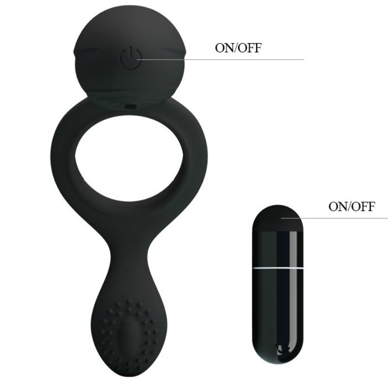 PRETTY LOVE - ETHEL VIBRATING RING WITH STIMULATOR PRETTY LOVE MALE NOCTURNA DESIRES