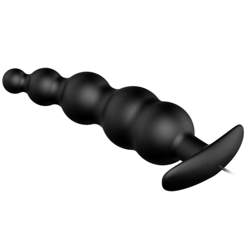 PRETTY LOVE - ANAL PLUG SILICONE EXTRA STIMULATION AND 12 VIBRATION MODES BLACK REMOTE CONTROL PRETTY LOVE BOTTOM NOCTURNA DESIRES