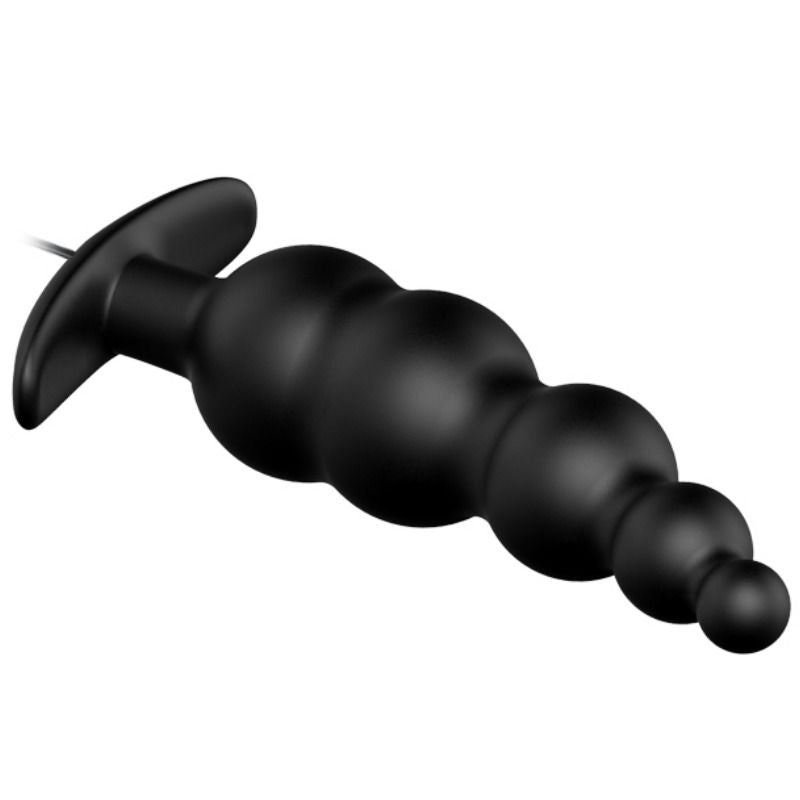 PRETTY LOVE - ANAL PLUG SILICONE EXTRA STIMULATION AND 12 VIBRATION MODES BLACK REMOTE CONTROL PRETTY LOVE BOTTOM NOCTURNA DESIRES