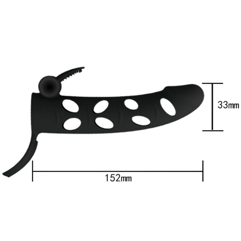 PRETTY LOVE - SILICONE COVER WITH VIBRATION 15.2 CM PRETTY LOVE MALE NOCTURNA DESIRES