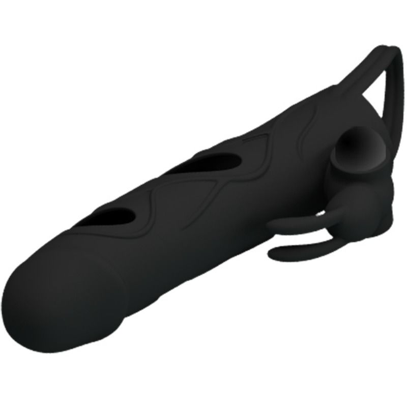 PRETTY LOVE - SILICONE COVER WITH VIBRATION 14 CM 1.0 PRETTY LOVE MALE NOCTURNA DESIRES