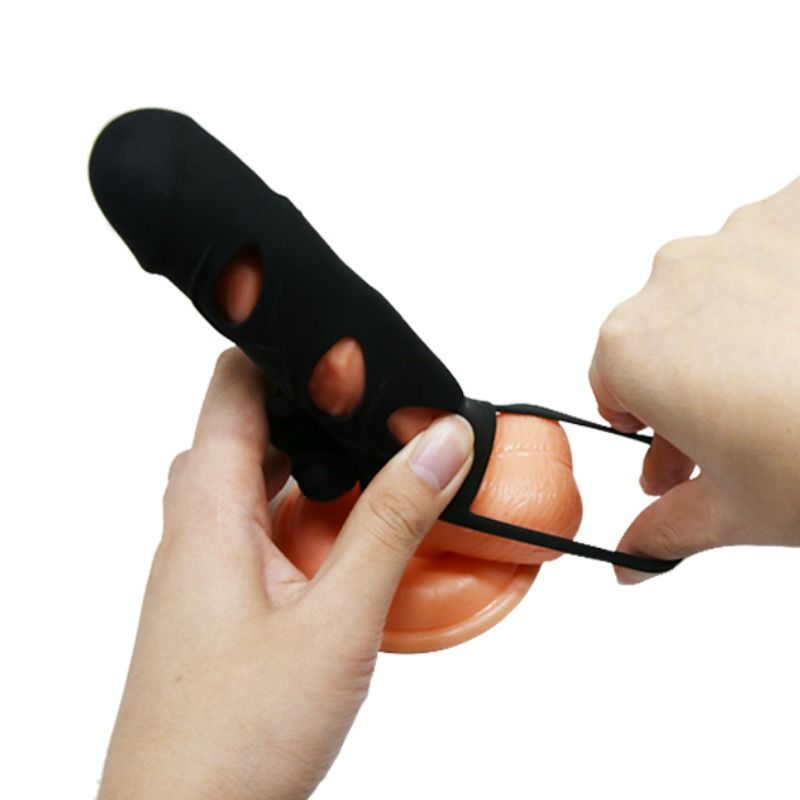 PRETTY LOVE - SILICONE COVER WITH VIBRATION 14 CM 1.0 PRETTY LOVE MALE NOCTURNA DESIRES