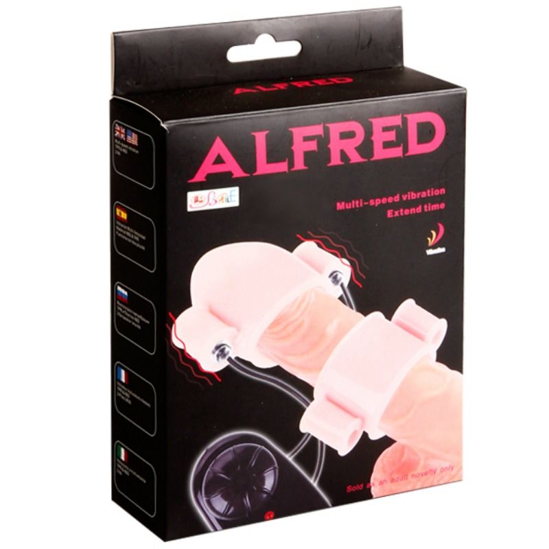 BAILE - ALFRED PENIS VIBRATOR COVERS WITH CONTROL BAILE FOR HIM NOCTURNA DESIRES