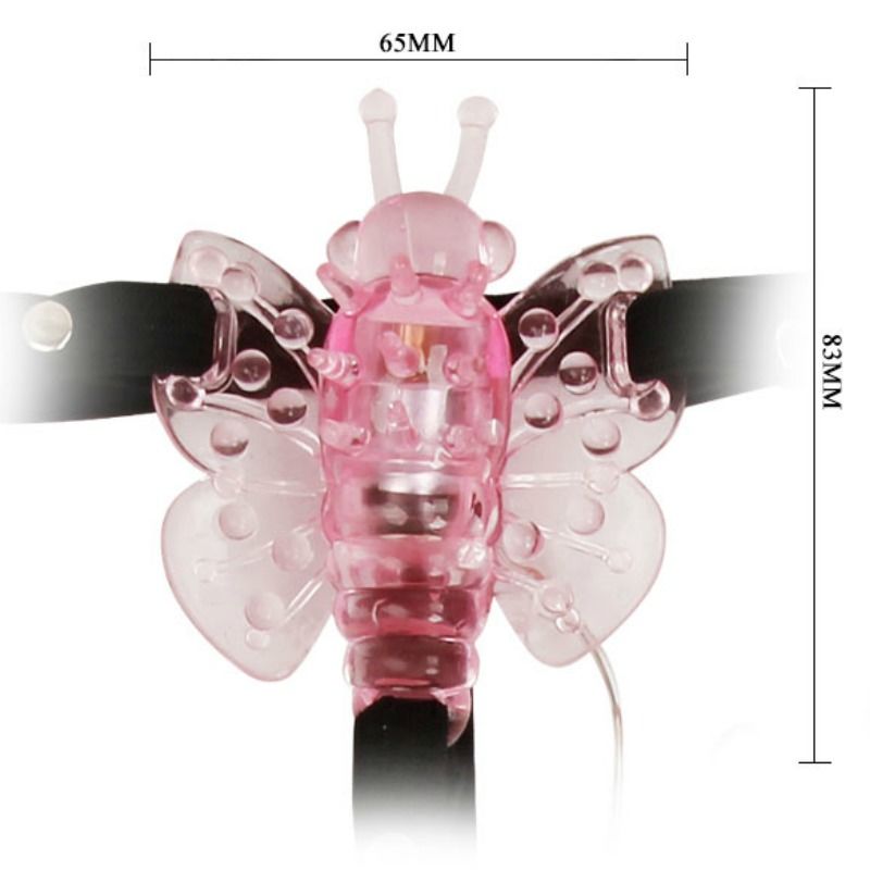 BAILE - HARNESS WITH MULTIVESPEED VIBRATING BUTTERFLY BAILE STIMULATING NOCTURNA DESIRES