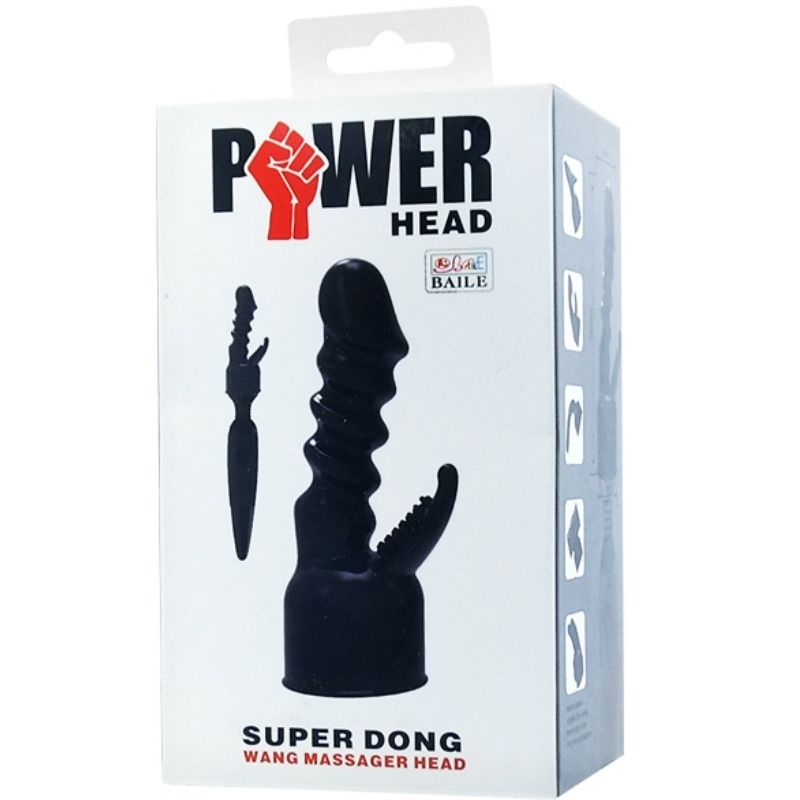 BAILE - POWER HEAD INTERCHANGEABLE HEAD FOR INTERNAL AND CLITORIS STIMULATION BAILE POWER HEAD NOCTURNA DESIRES