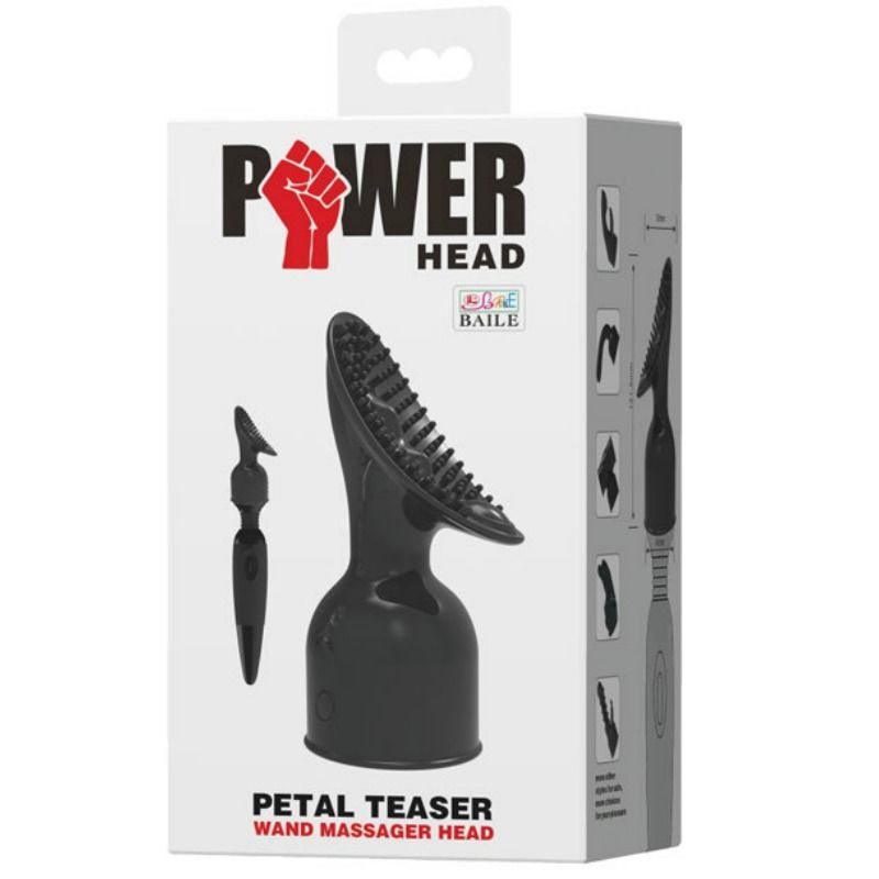 BAILE - POWER HEAD INTERCHANGEABLE HEAD FOR CLITORIS STIMULATION MASSAGER BAILE POWER HEAD NOCTURNA DESIRES