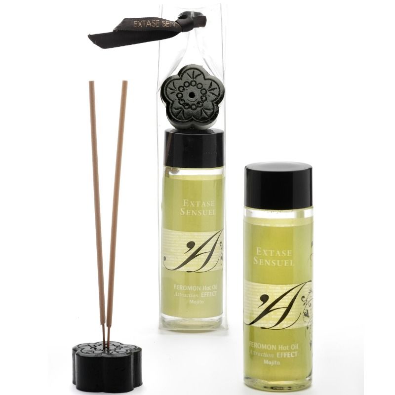 EXTASE SENSUAL - HEAT EFFECT MASSAGE OIL WITH MOJITO PHEROMONES 100 ML EXTASE SENSUAL NOCTURNA DESIRES