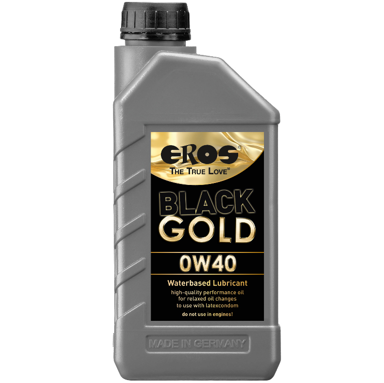 EROS - BLACK GOLD 0W40 WATERBASED LUBRICANT 1000 ML - NOCTURNA DESIRES