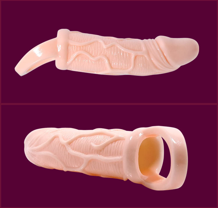 BAILE - PENIS EXTENDER SHEATH WITH VIBRATION AND STRAP FOR TESTICLES 13.5 CM BAILE FOR HIM NOCTURNA DESIRES