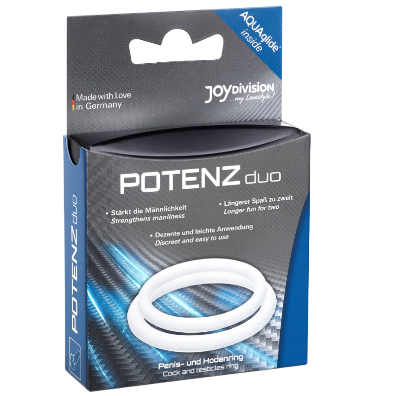JOYDIVISION POTENZDUO - WHITE RINGS - M - NOCTURNA DESIRES