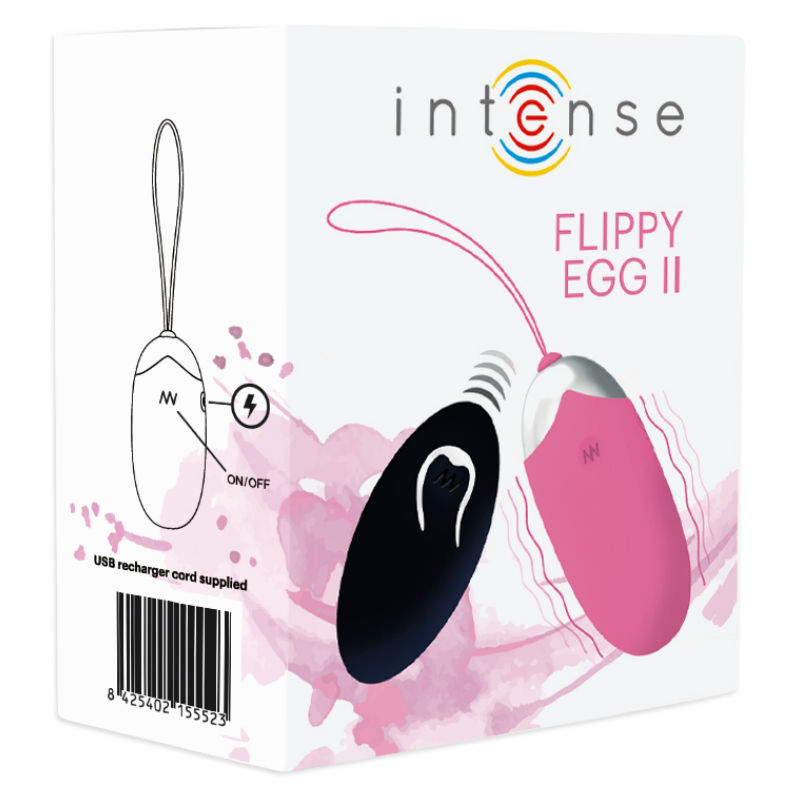 INTENSE - FLIPPY II VIBRATING EGG WITH REMOTE CONTROL PINK INTENSE COUPLES TOYS NOCTURNA DESIRES