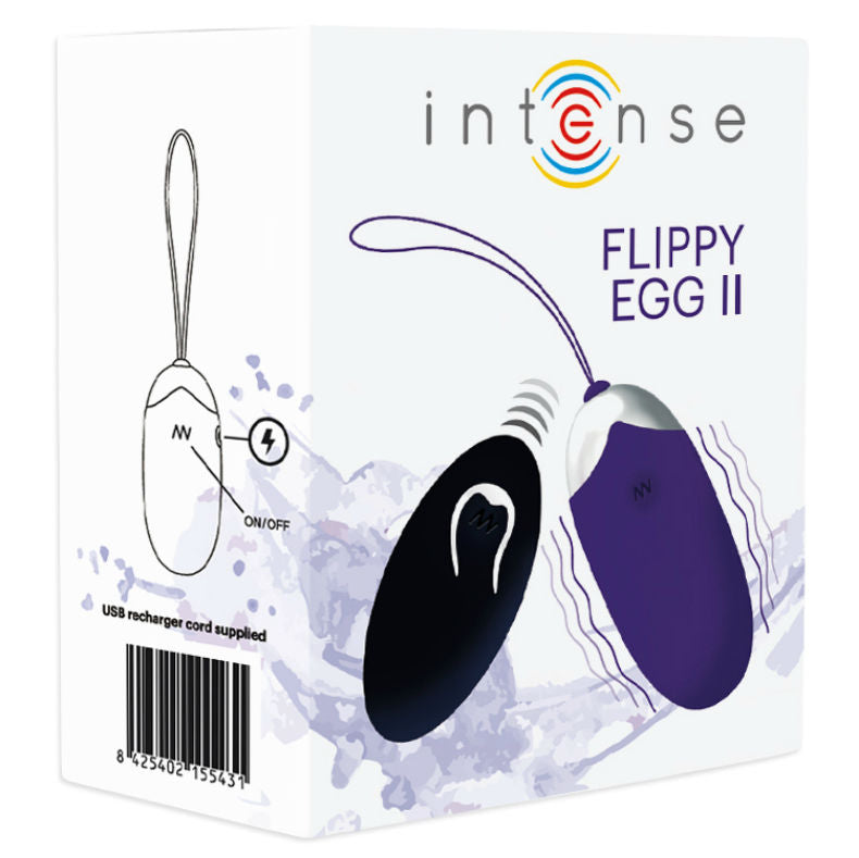INTENSE - FLIPPY II VIBRATING EGG WITH REMOTE CONTROL PURPLE INTENSE COUPLES TOYS NOCTURNA DESIRES