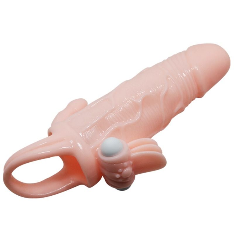 BAILE - BRAVE MAN PENIS COVER WITH CLIT AND ANAL STIMULATION FLESH 16.5 CM BAILE FOR HIM NOCTURNA DESIRES