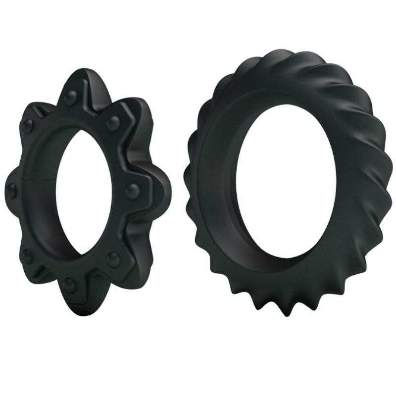 BAILE - KIT 2 RING FLOWERING SILICONE RINGS BAILE FOR HIM NOCTURNA DESIRES