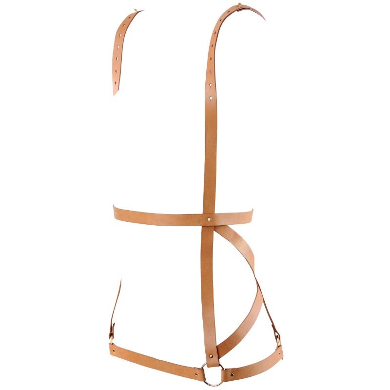 BIJOUX - INDISCRETS MAZE HARNESS DRESS SHAPE BROWN BIJOUX MAZE NOCTURNA DESIRES