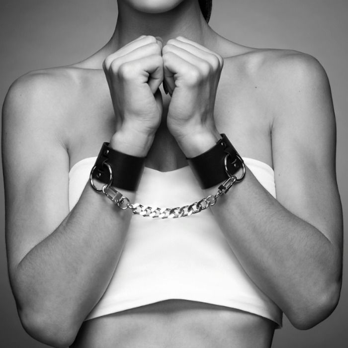 BIJOUX INDISCRETS MAZE - WIDE CUFFS BLACK BIJOUX MAZE NOCTURNA DESIRES