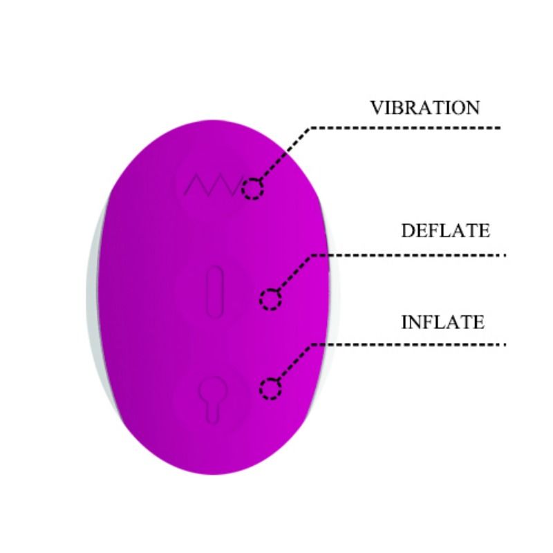PRETTY LOVE - DEMPSEY RECHARGEABLE INFLATABLE VIBRATOR PRETTY LOVE SMART NOCTURNA DESIRES