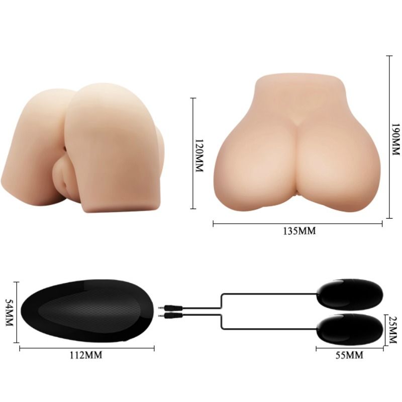 CRAZY BULL - REALISTIC VAGINA AND ANUS WITH VIBRATION POSITION 4 CRAZY BULL NOCTURNA DESIRES