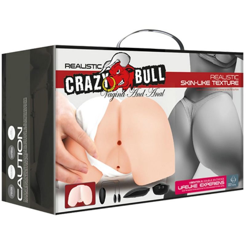CRAZY BULL - REALISTIC VAGINA AND ANUS WITH VIBRATION POSITION 4 CRAZY BULL NOCTURNA DESIRES