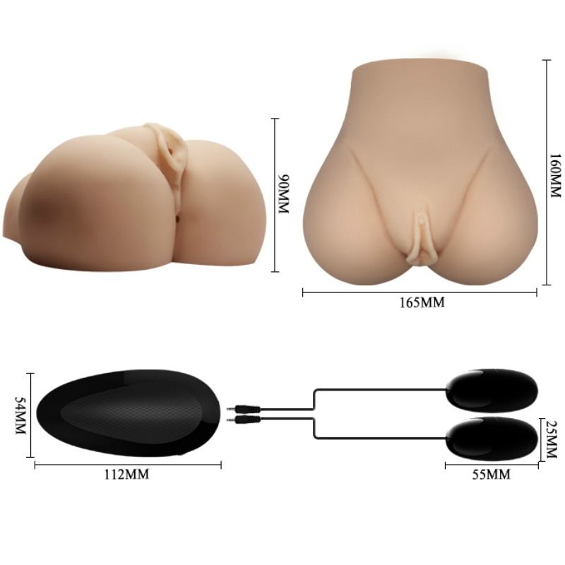 CRAZY BULL - REALISTIC VAGINA AND ANUS WITH VIBRATION POSITION 7 CRAZY BULL NOCTURNA DESIRES