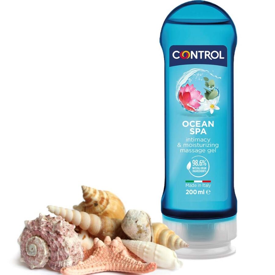 CONTROL - 2 EN 1 MASSAGE & PLEASURE MEDITERRANEAN SEA 200 ML CONTROL LUBES NOCTURNA DESIRES
