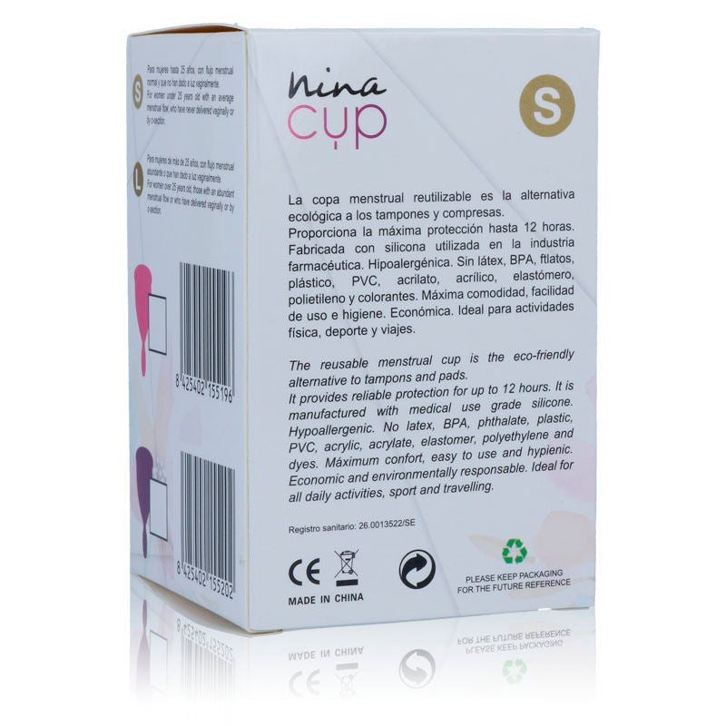NINA KIKÍ - MENSTRUAL CUP PINK - SIZE S NINA KIKÍ NOCTURNA DESIRES