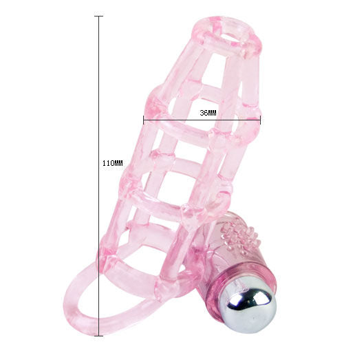 BAILE - SWEET 10 RHYTHMS SILICONE COVER AND RING FOR THE PINK PENIS BAILE FOR HIM NOCTURNA DESIRES