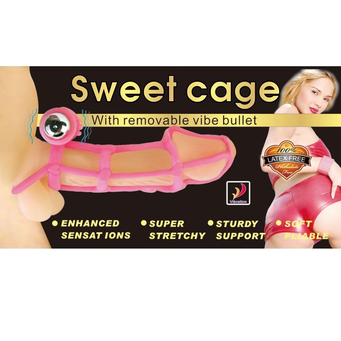 BAILE - SWEET 10 RHYTHMS SILICONE COVER AND RING FOR THE PINK PENIS BAILE FOR HIM NOCTURNA DESIRES