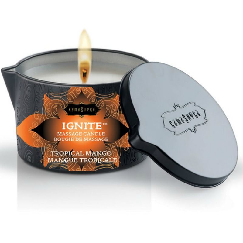 KAMASUTRA - MASSAGE CANDLE TROPICAL HANDLE 170 GR KAMASUTRA COSMETICS NOCTURNA DESIRES